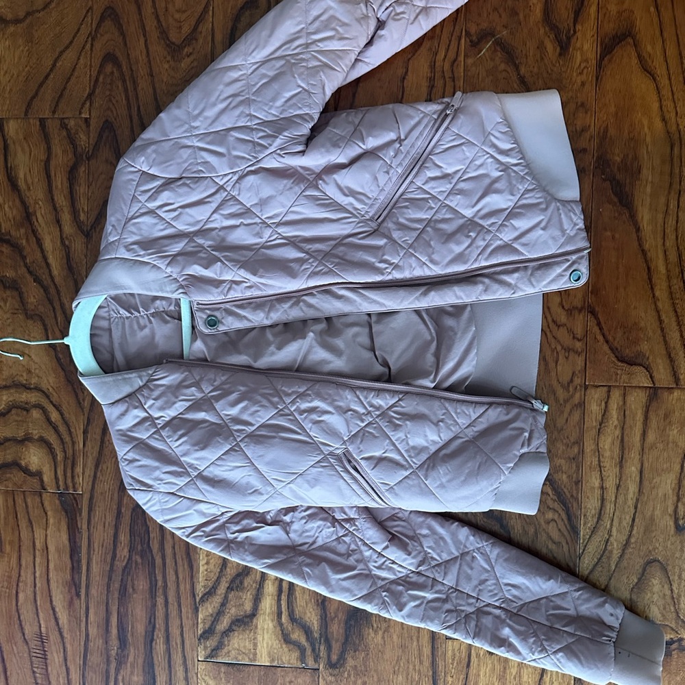 Lululemon Reversible Quilted Bomber Jacket - Light Pink